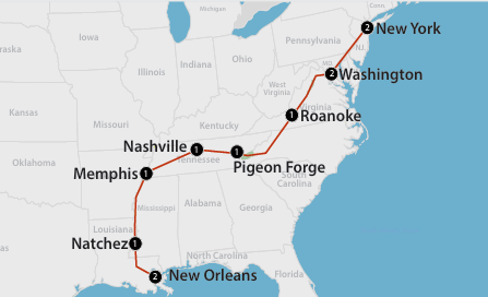 CITTÀ, MONTAGNE E MUSICA  Un viaggio attraverso la storia e i suoni dell'America