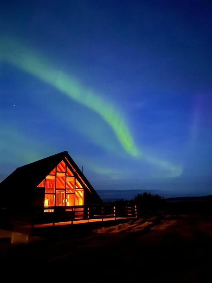 Equitazione invernale e aurora boreale