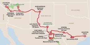 Itinerari in camper: Da Houston a Las Vegas